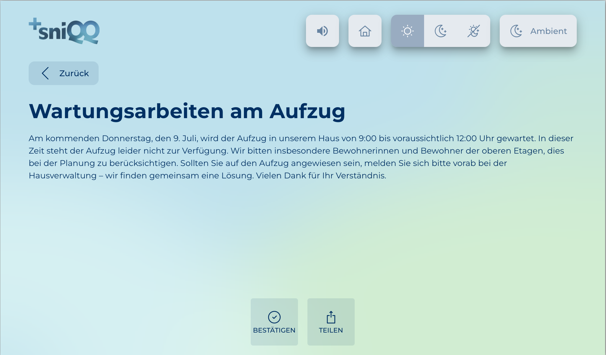 Nachrichtendetails hell